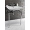 Fauceture Continental 25"x22" Ceramic Vanity Top W/ Integrated Basin 3H, White LBT25227W34 - alternate 6
